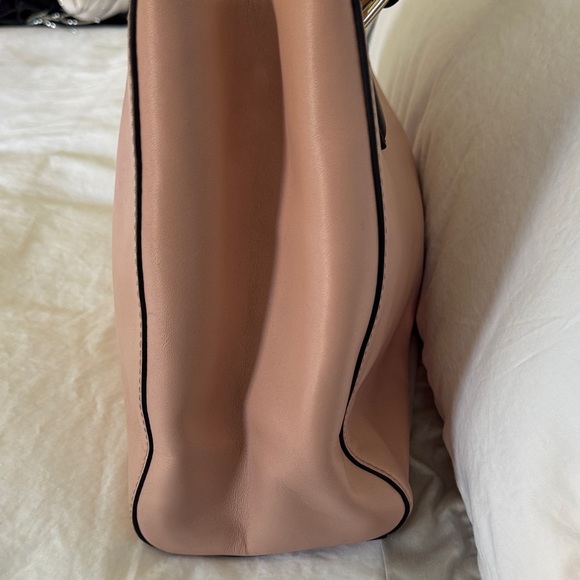 Kate Spade Catherine Street Wensley Blush and Black Satchel Tote handbag - Picture 5 of 15